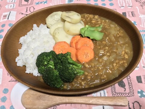 大豆ミンチとオーブン焼き野菜カレー